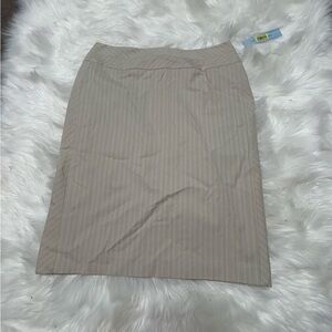 ANTONIO MELANI Tan Ribbed Pencil Skirt Casual A3